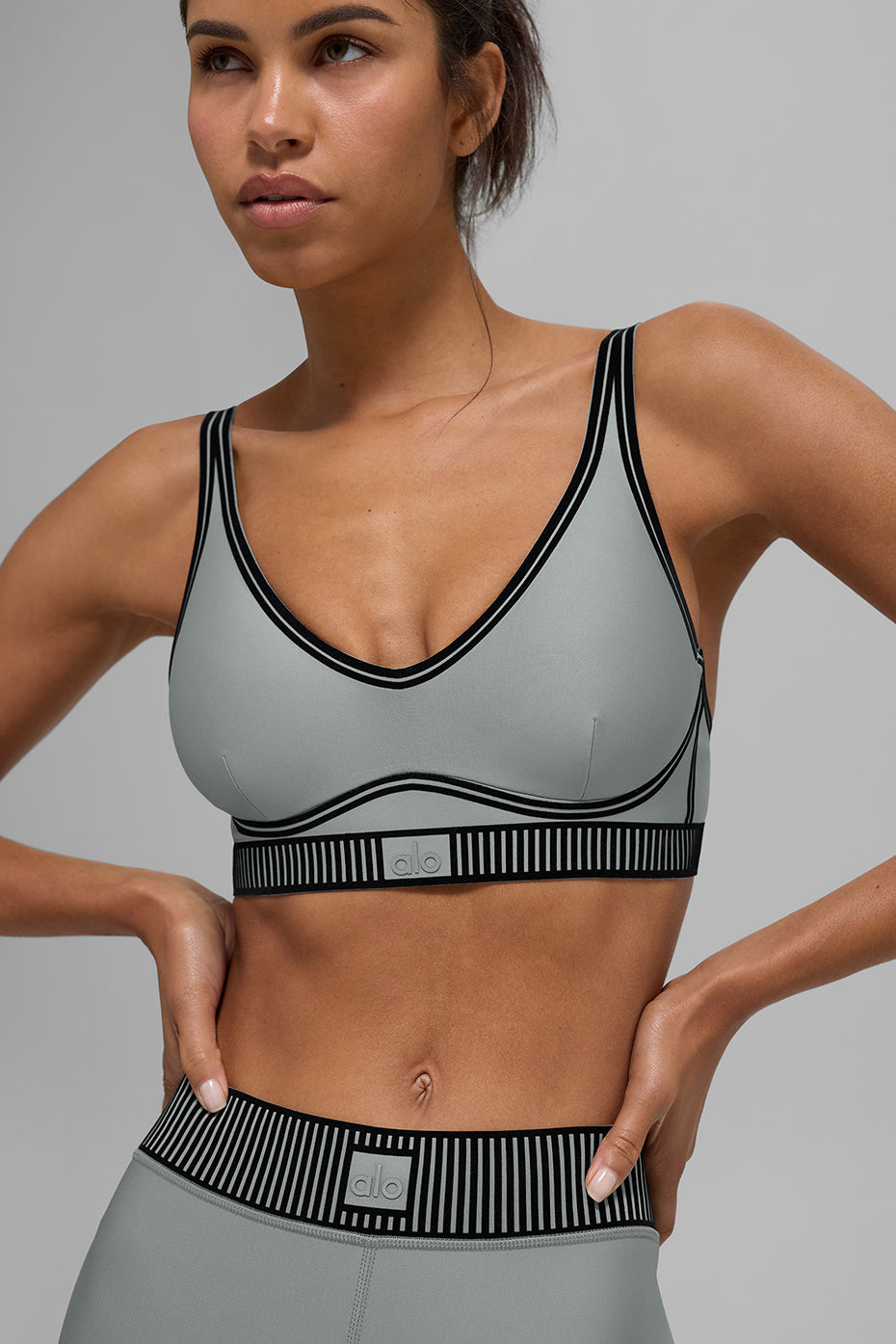 Airlift Line Up Bra - Lunar Grey — photo 2