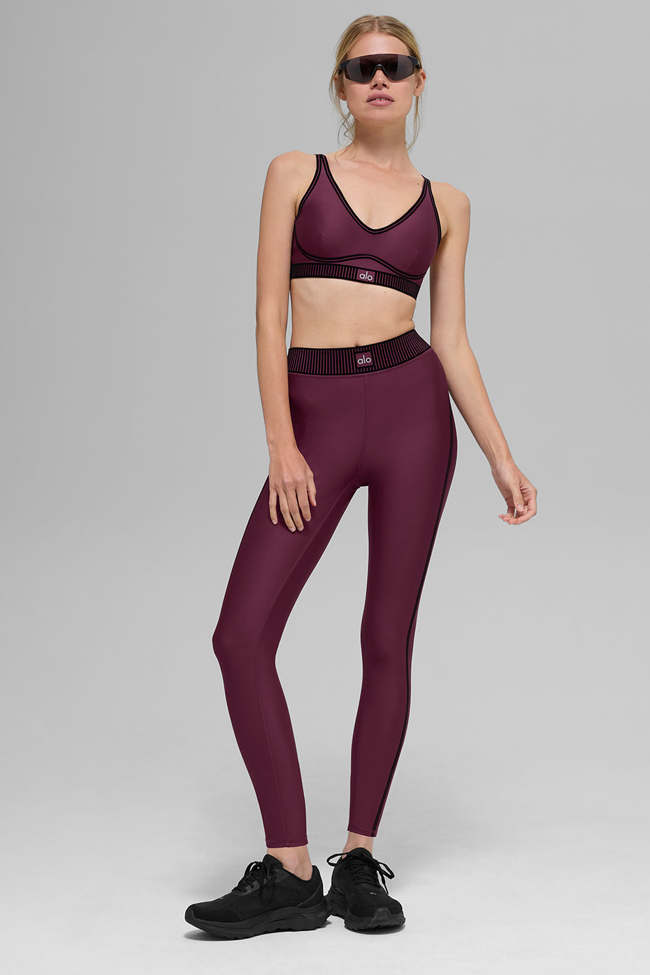 Airlift Line Up Bra - Burgundy — photo 4