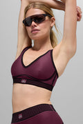 Airlift Line Up Bra - Burgundy — photo 1