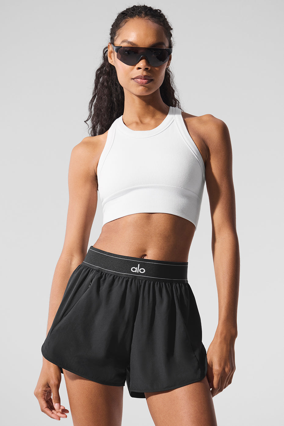 Seamless Delight High Neck Bra - White — photo 2