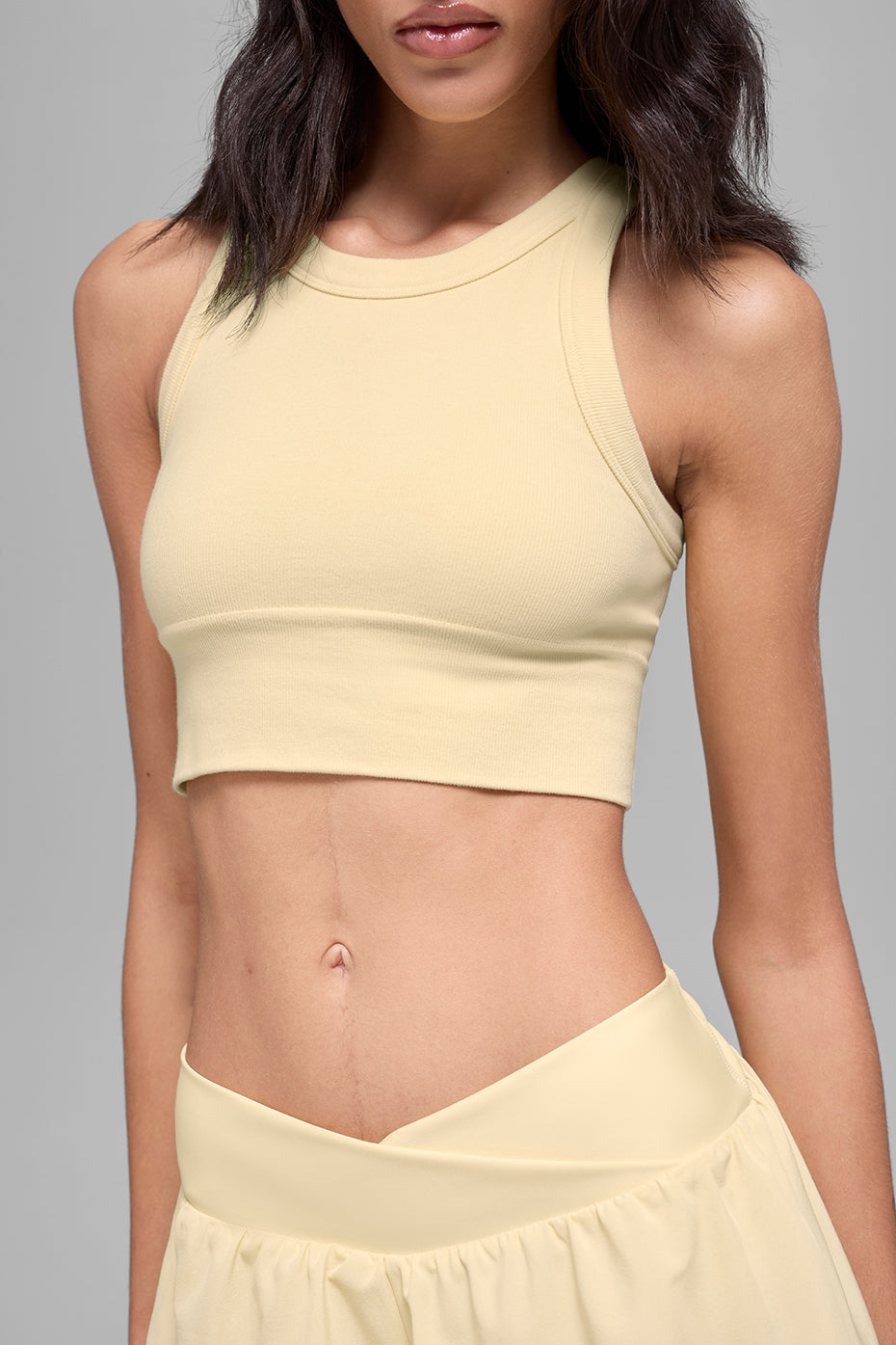 Seamless Delight High Neck Bra - Candlelight Yellow — photo 3