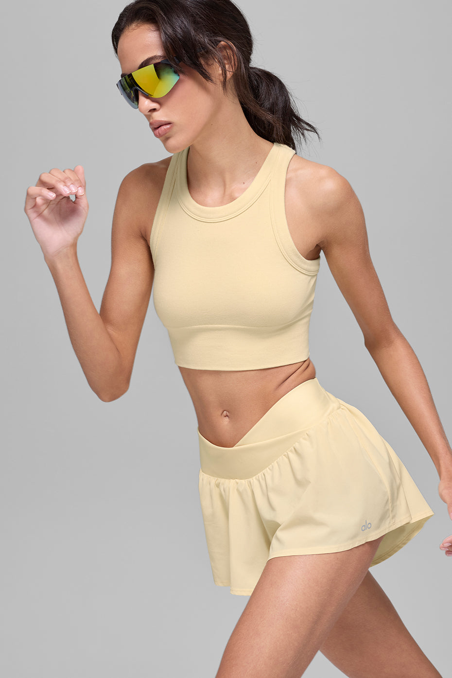 Seamless Delight High Neck Bra - Candlelight Yellow — photo 5