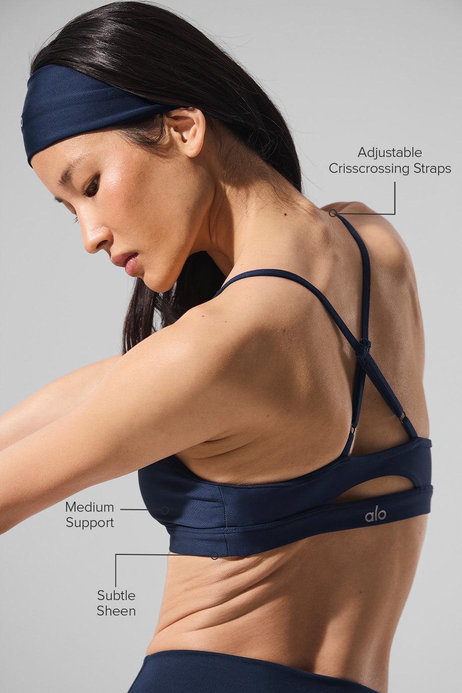 Airlift Intrigue Bra - Navy — photo 2