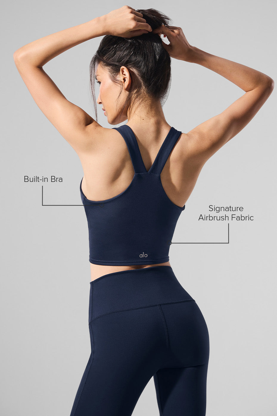 Airbrush Real Bra Tank - Navy — photo 2