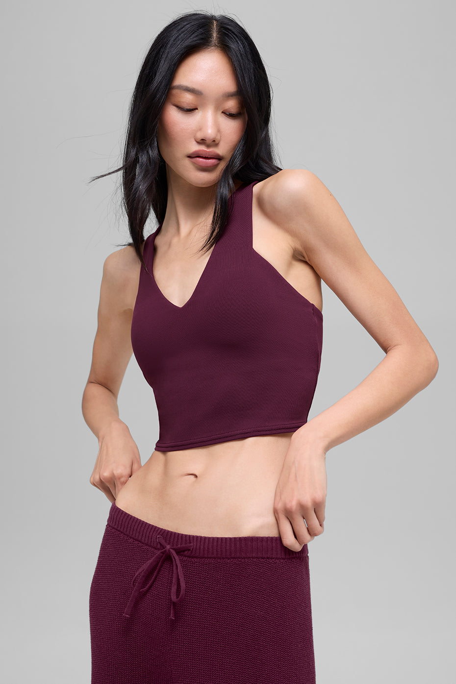Airbrush Real Bra Tank - Burgundy — photo 4