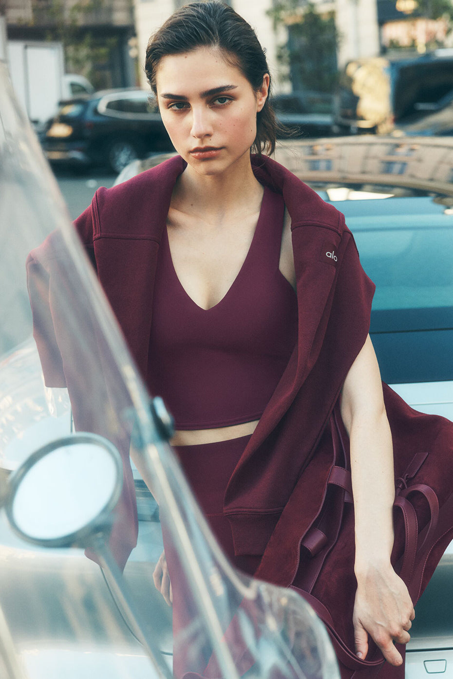 Airbrush Real Bra Tank - Burgundy — photo 1