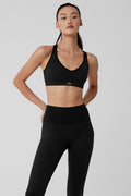 Seamless Ribbed Favorite Bra - Black — photo 1