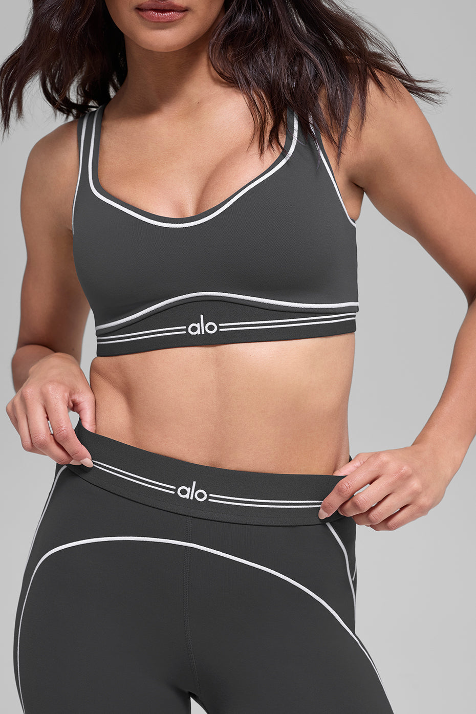 Airbrush Heart Throb Bra - Anthracite/White — photo 3