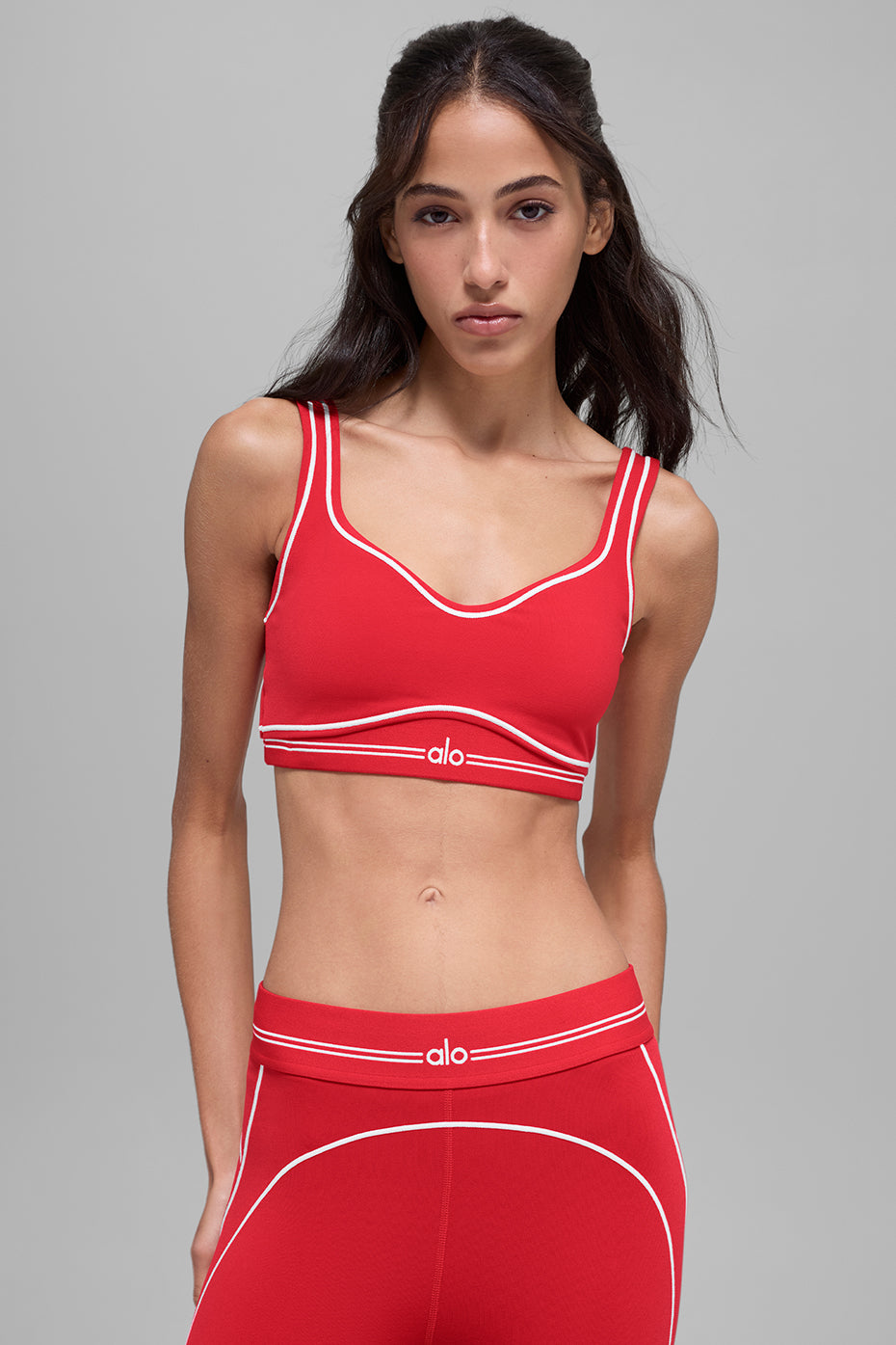 Airbrush Heart Throb Bra - Bright Red/White — photo 1