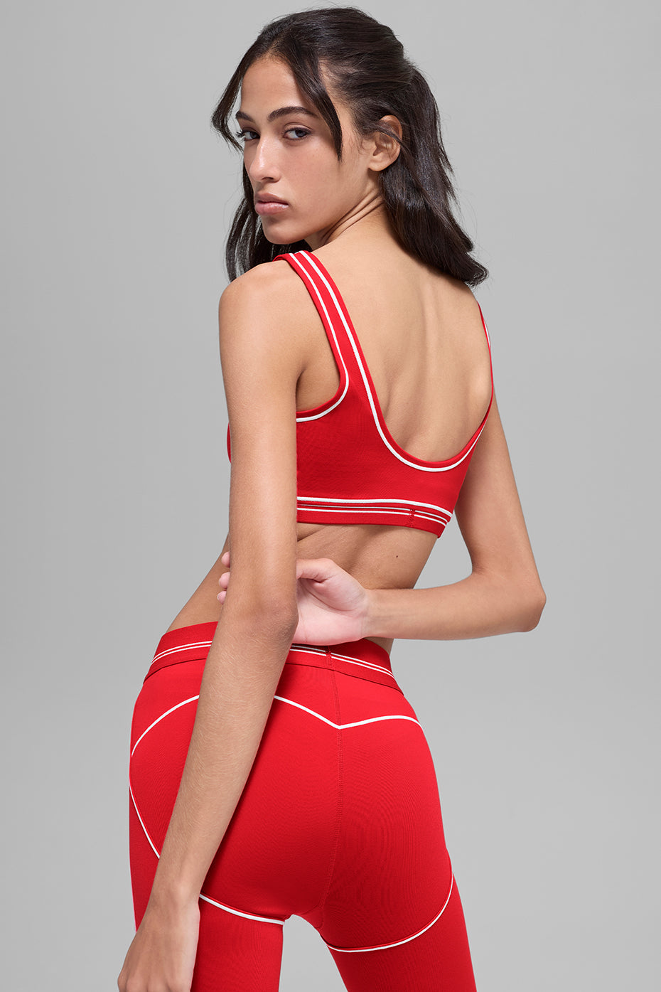 Airbrush Heart Throb Bra - Bright Red/White — photo 2