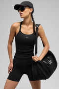 Seamless Ribbed Favorite Full Length Bra Tank - Black — photo 6