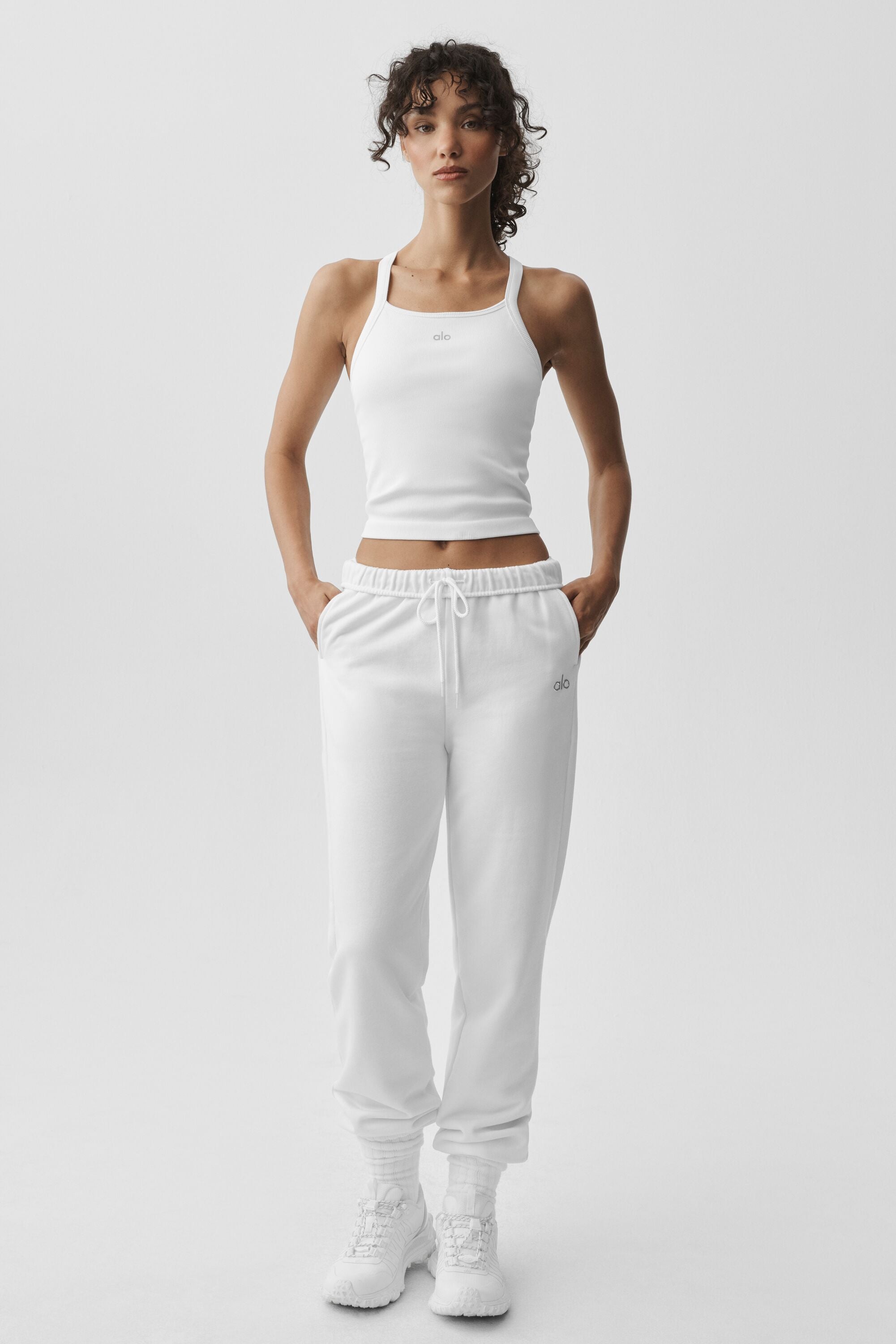 Seamless Ribbed Favorite Full Length Bra Tank - White — photo 5