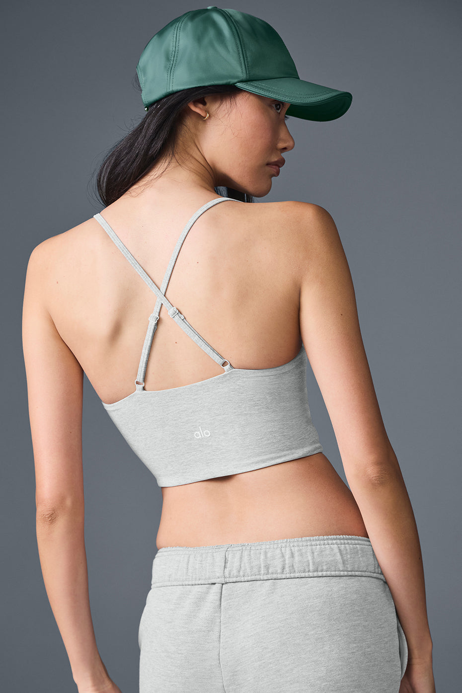 Alosoft Highlight Bra - Athletic Heather Grey — photo 3