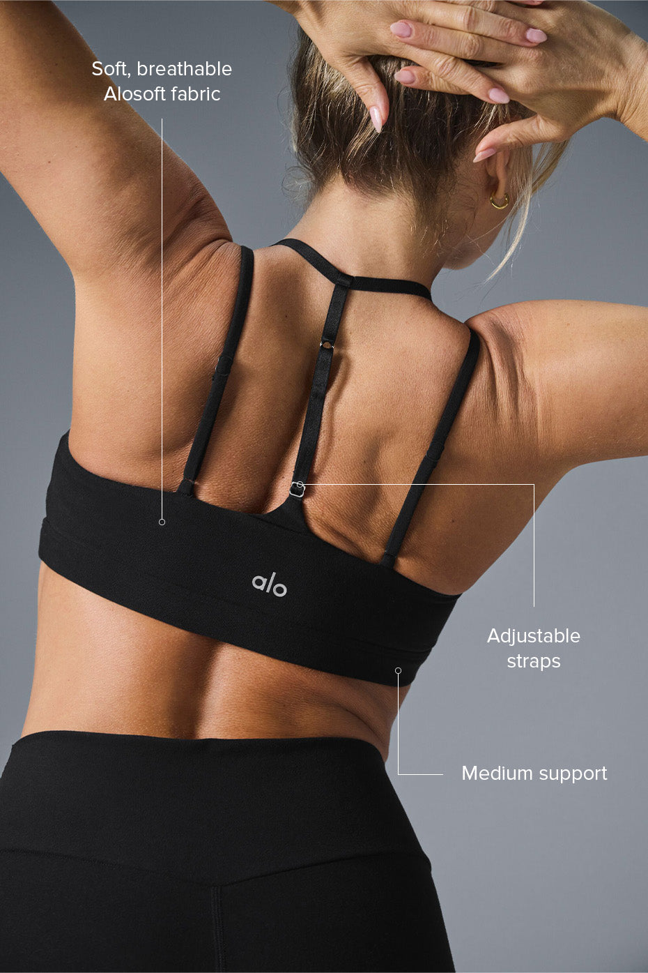 Alosoft Spotlight Bra - Black — photo 2