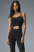 Denim Knit Garter Tank - Black/Anthracite — photo 1