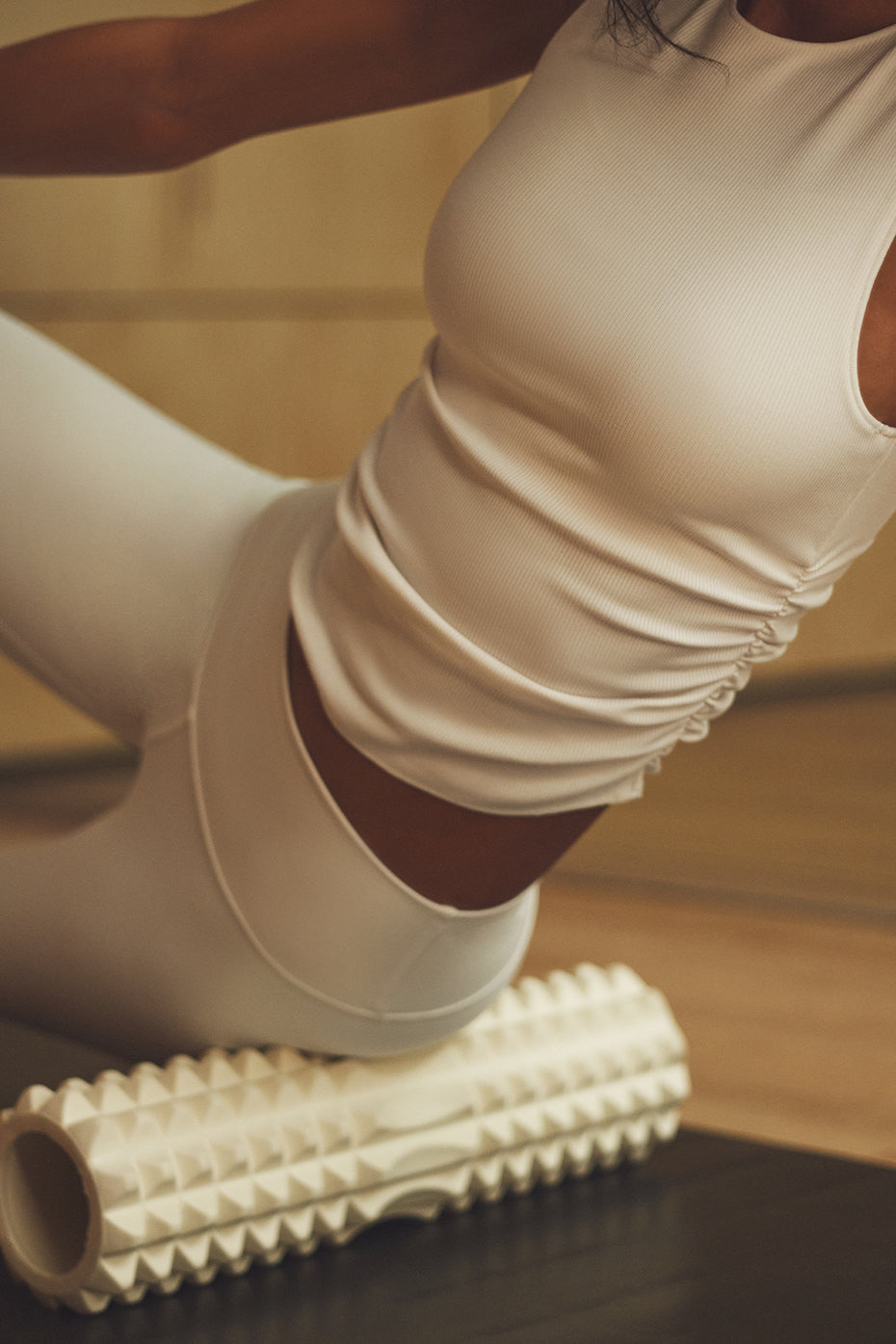 Ribbed En Pointe Tank - Ivory — photo 5