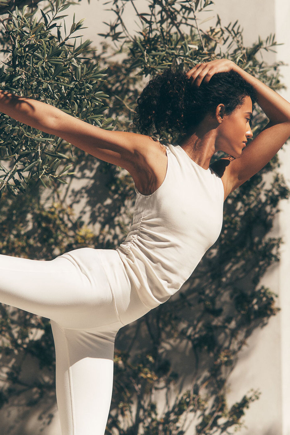 Ribbed En Pointe Tank - Ivory — photo 1