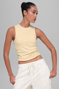 Ribbed En Pointe Tank - Candlelight Yellow — photo 1