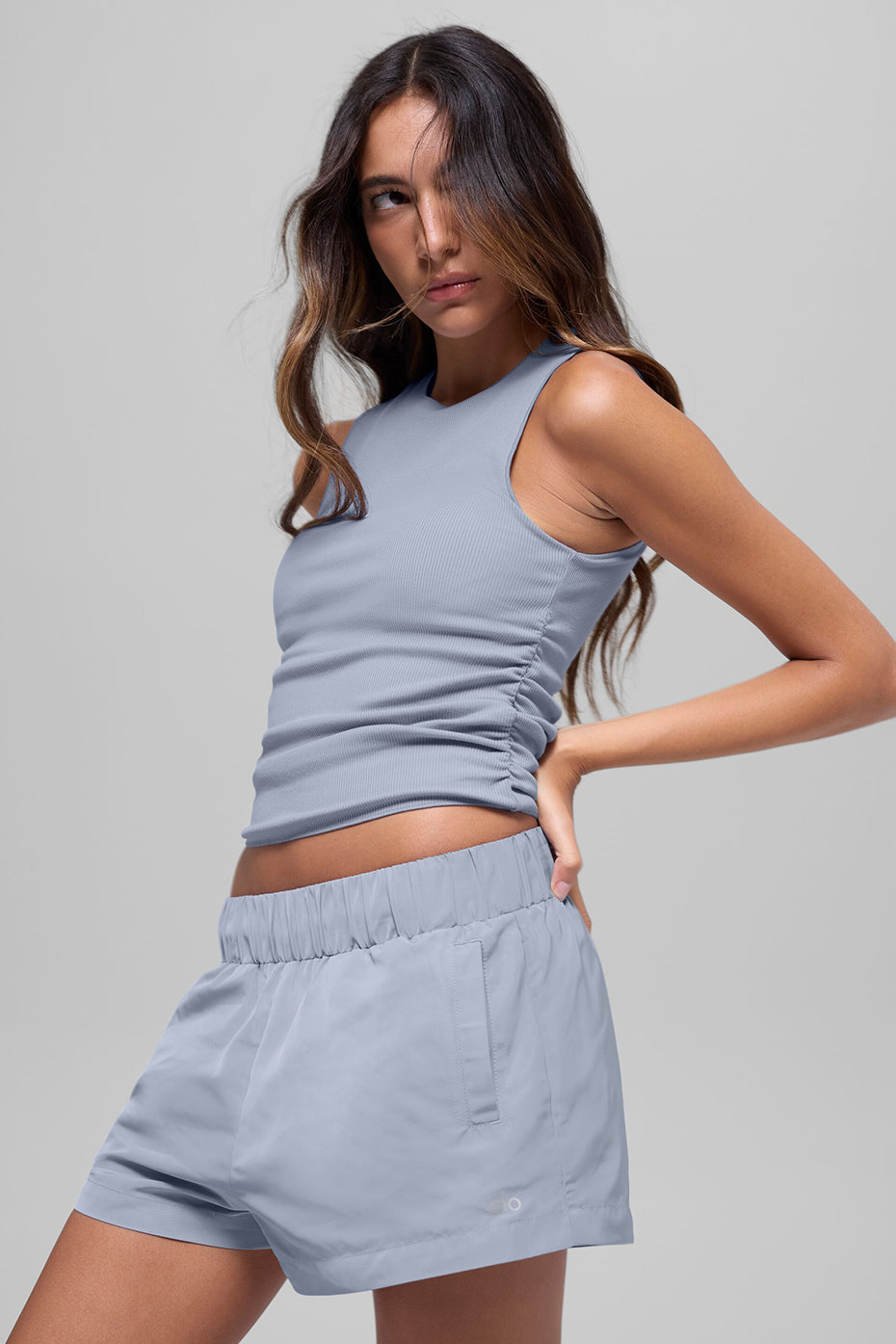 Ribbed En Pointe Tank - Winter Frost — photo 1