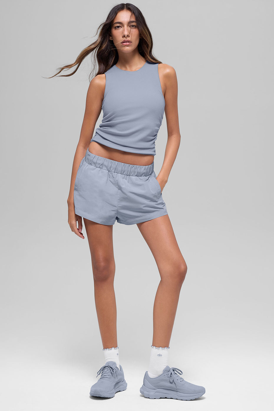 Ribbed En Pointe Tank - Winter Frost — photo 4