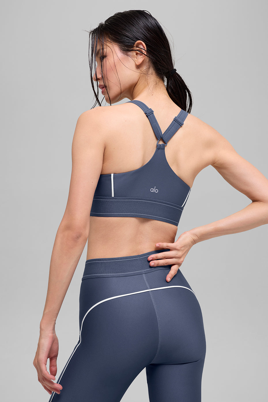 Airlift Suit Up Bra - Bluestone/White — photo 3