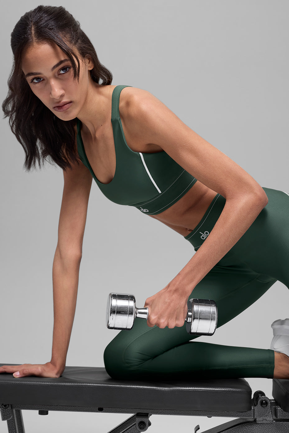 Airlift Suit Up Bra - Clover Green/White — photo 3