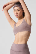 Alosoft Center Stage Bra - Dark Pink Quartz Heather — photo 4