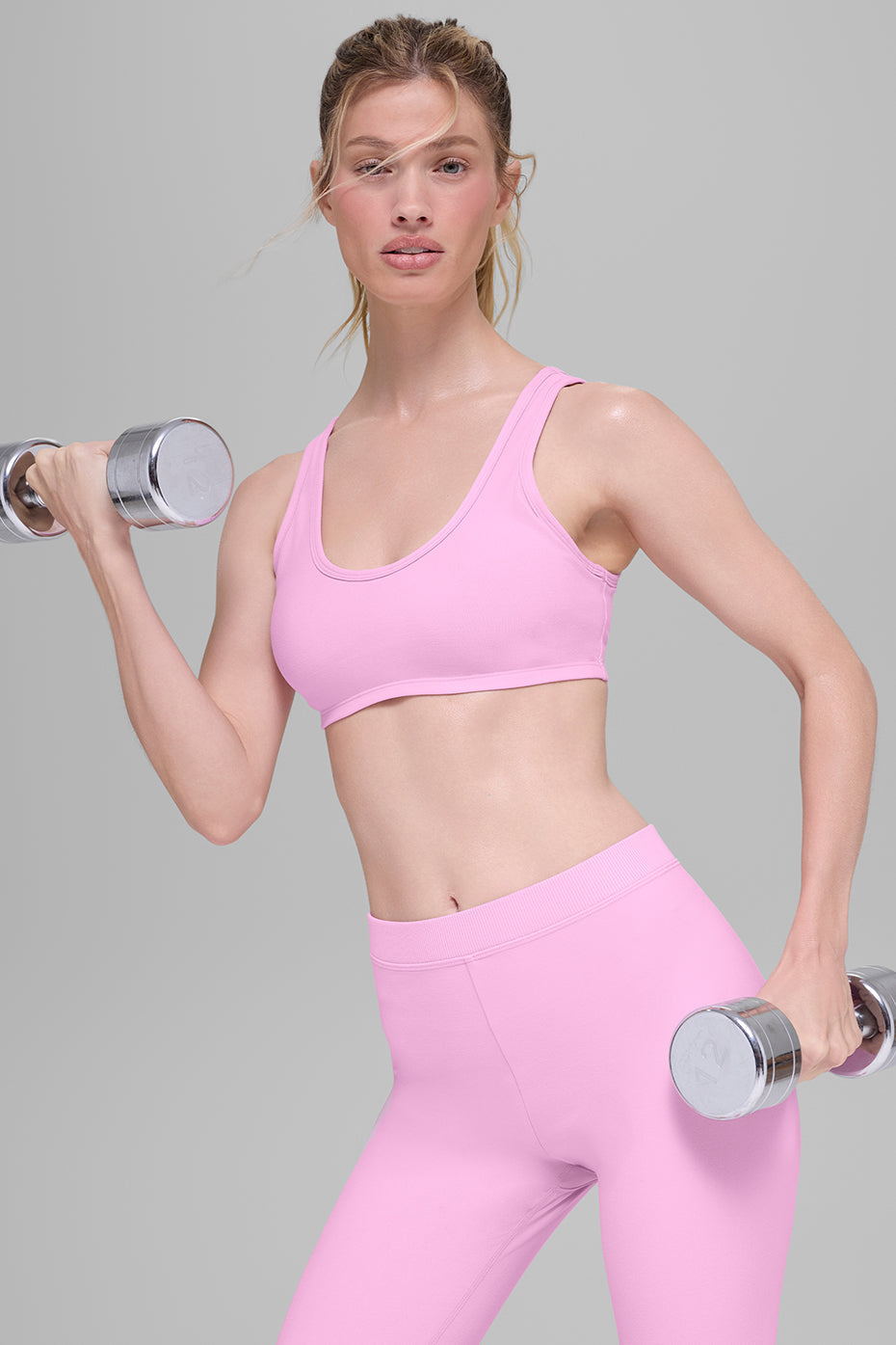 Alosoft Center Stage Bra - Candy Heart Pink — photo 4