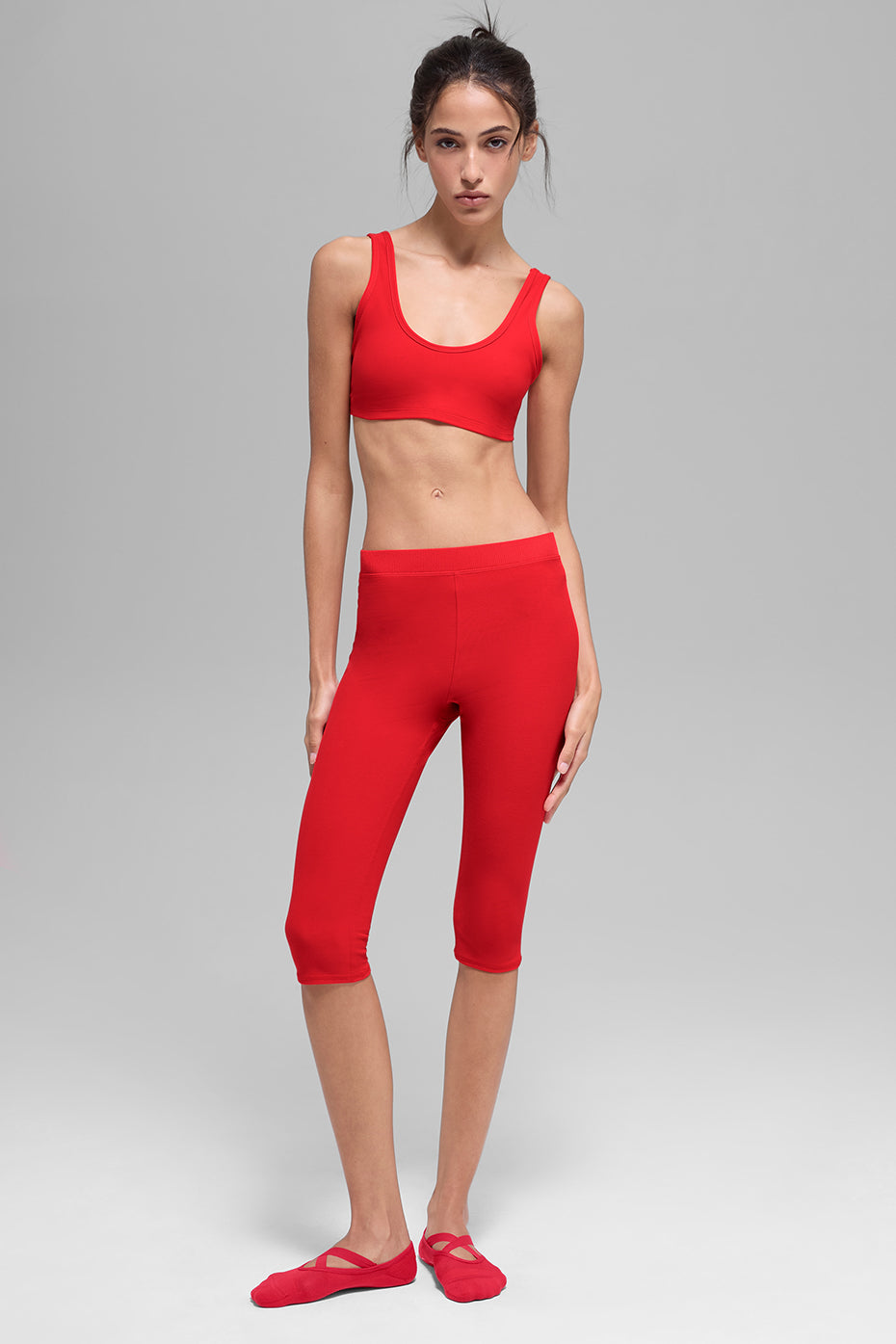 Alosoft Center Stage Bra - Bright Red — photo 4