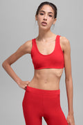 Alosoft Center Stage Bra - Bright Red — photo 1