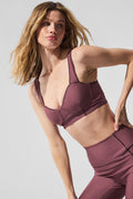 Airlift Redefine Bra - Burgundy Truffle/Black — photo 3
