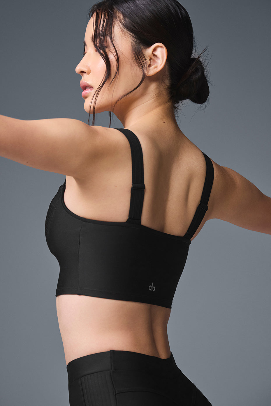 Airlift Turn It Up Bra Tank - Black — photo 4