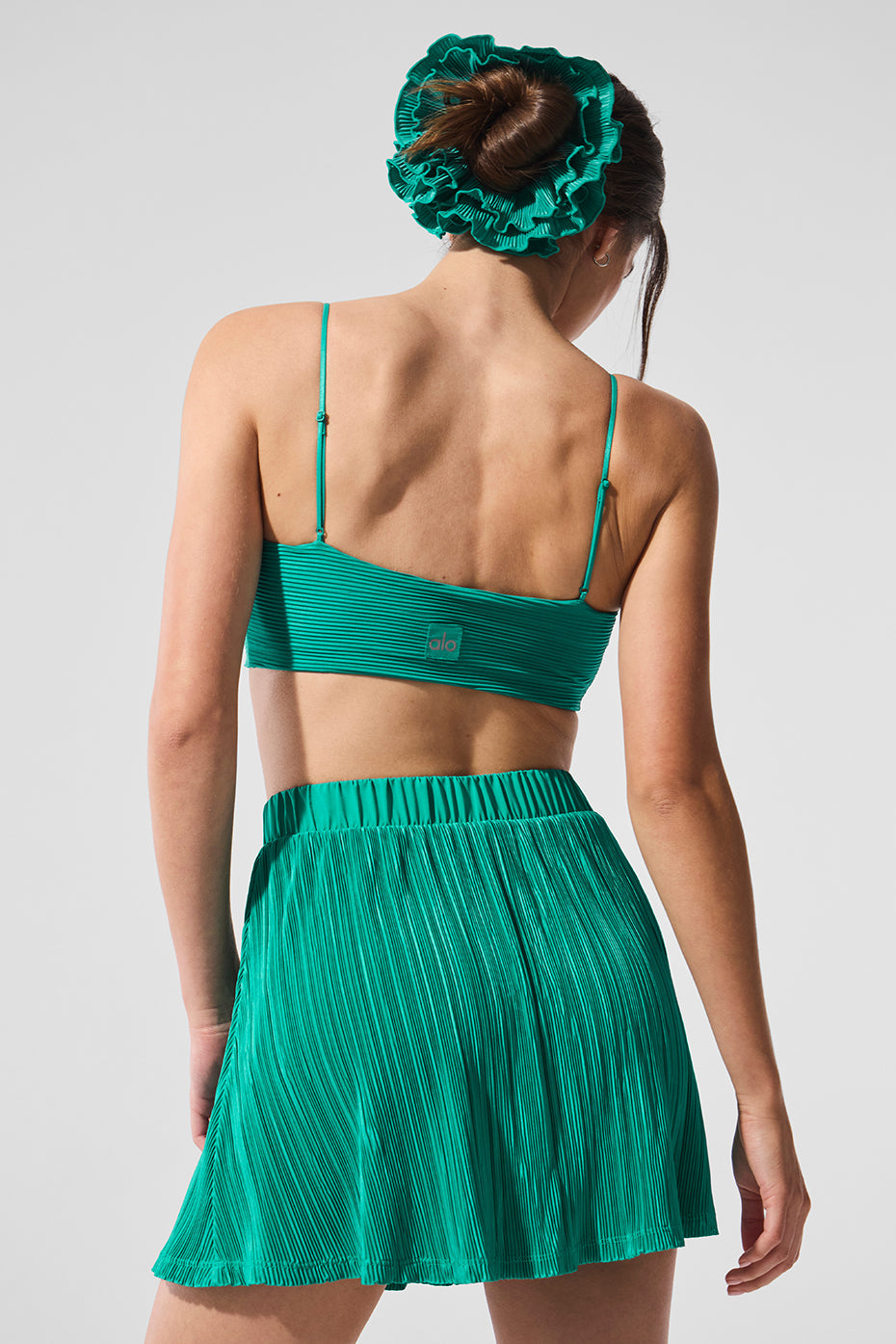 Micro Plisse Game On Bra - Spruce Green — photo 3
