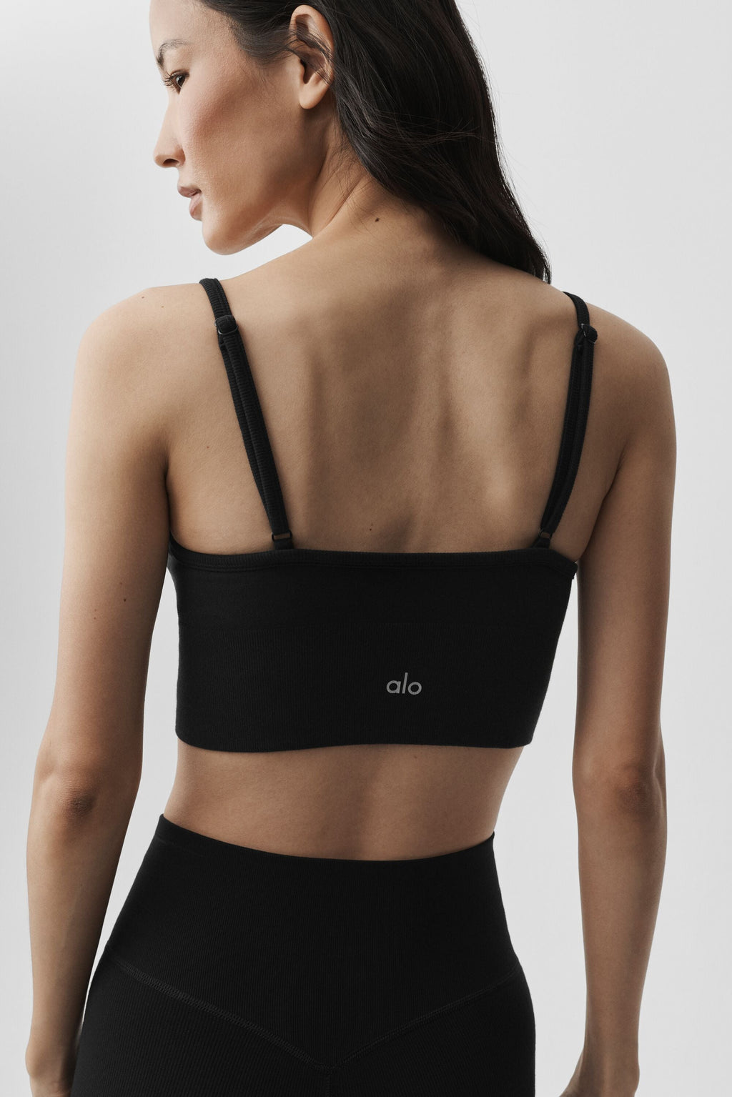 Seamless Modal Ribbed Delight Bralette - Black — photo 4