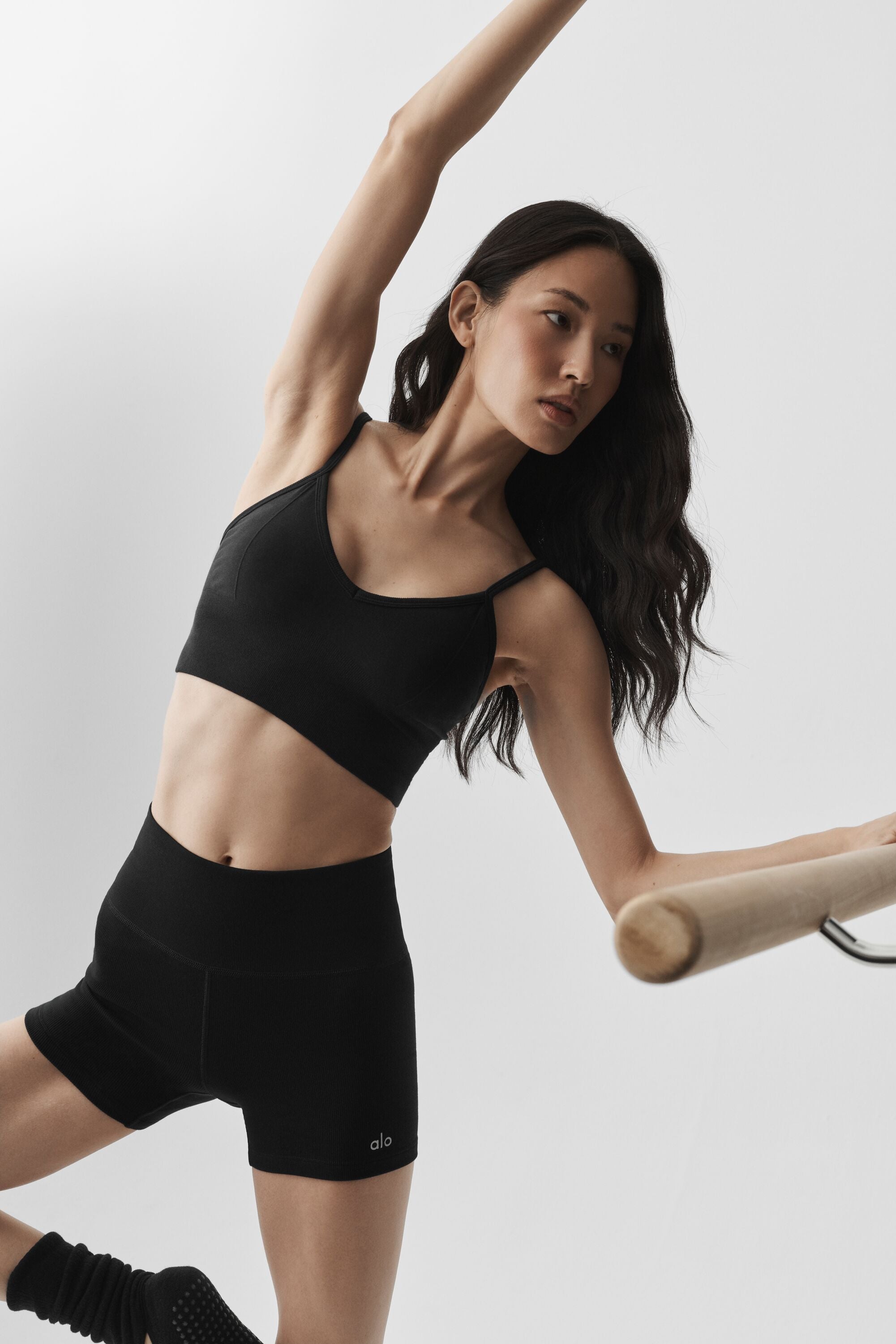 Seamless Modal Ribbed Delight Bralette - Black — photo 3