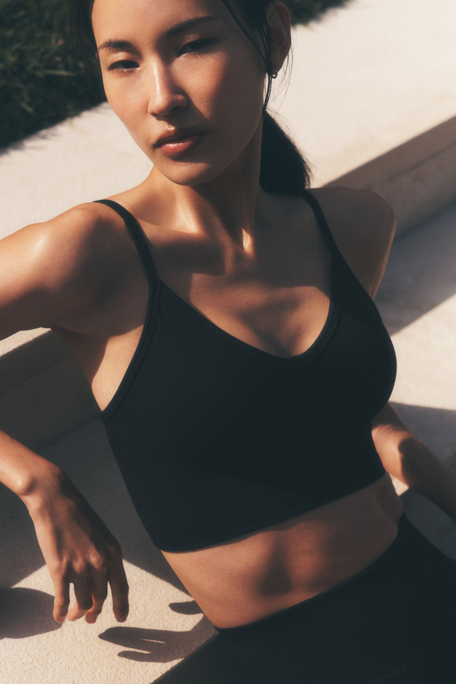 Seamless Modal Ribbed Delight Bralette - Black — photo 1