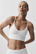 Seamless Modal Ribbed Delight Bralette - White — photo 1