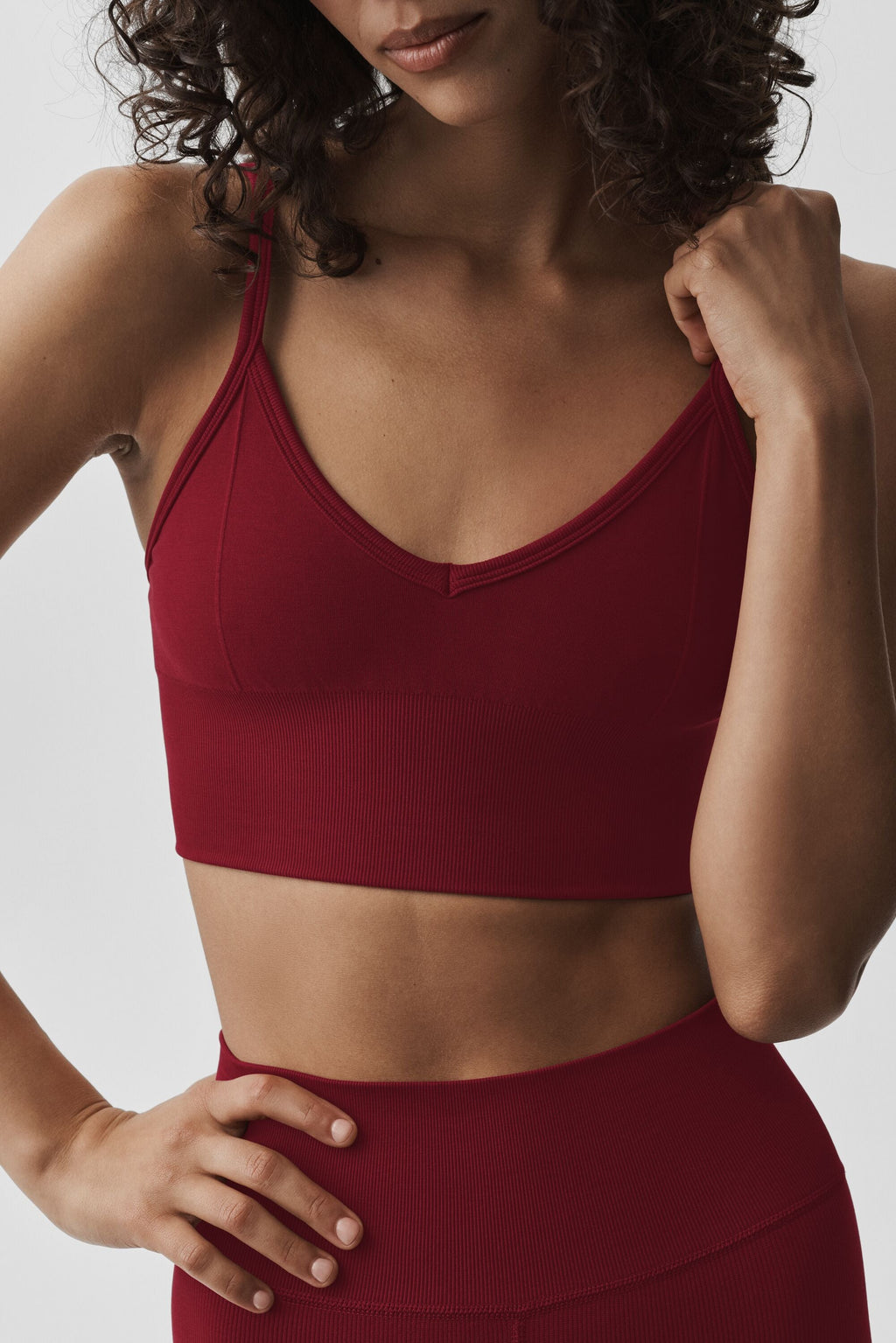 Seamless Modal Ribbed Delight Bralette - Summer Romance Red — photo 4