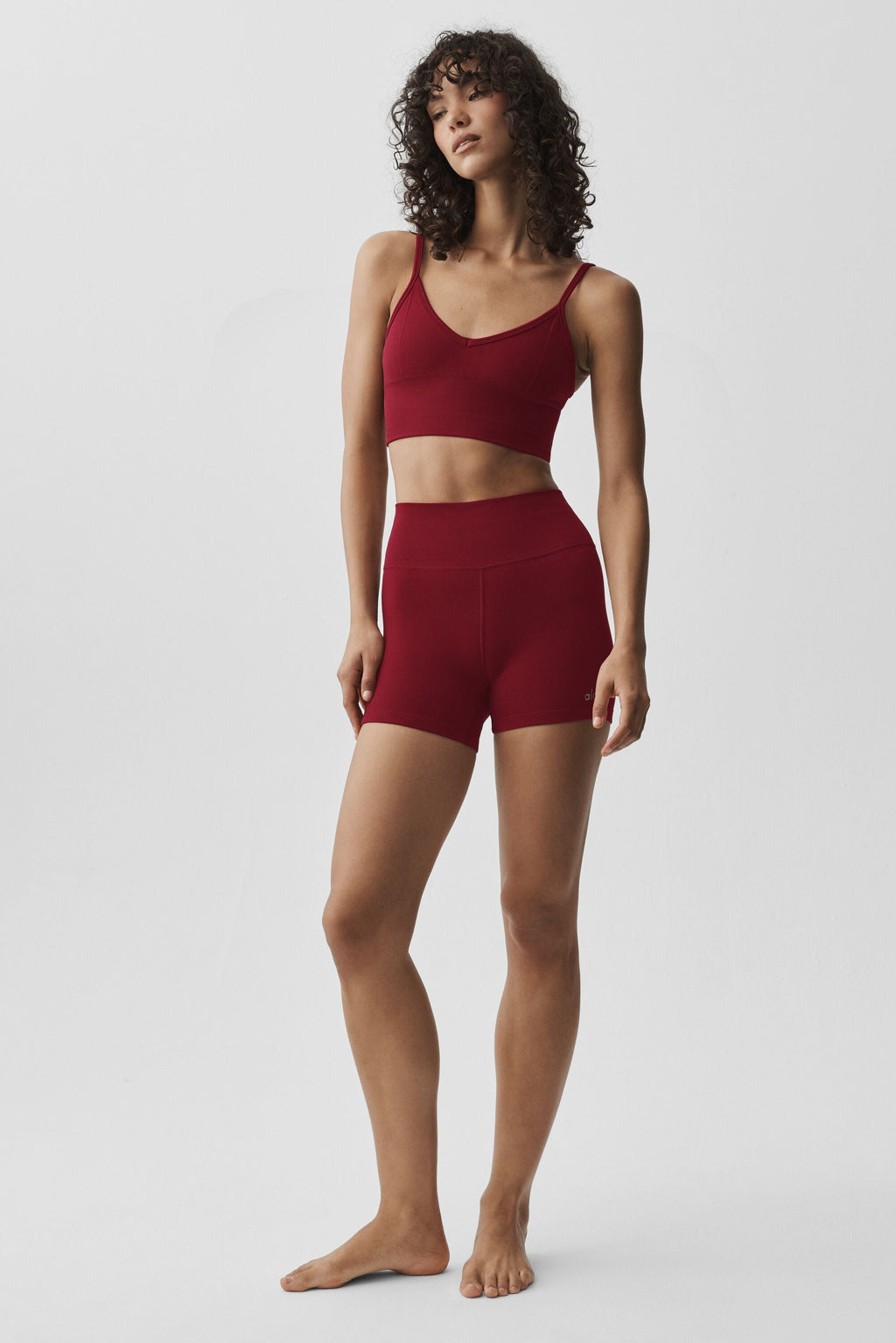 Seamless Modal Ribbed Delight Bralette - Summer Romance Red — photo 5