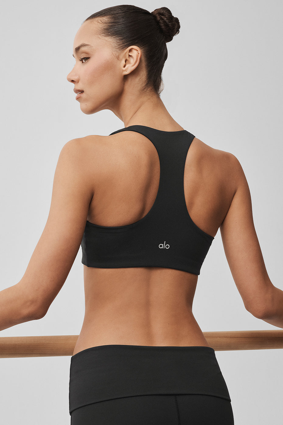 ALO Softsculpt Base Bra - Black — photo 3