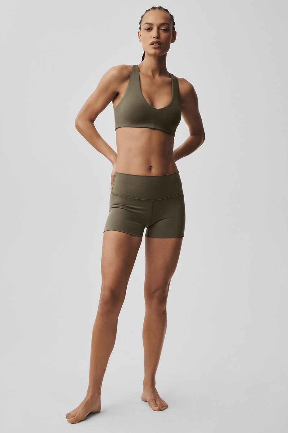 ALO Softsculpt Base Bra - Olive Tree — photo 5