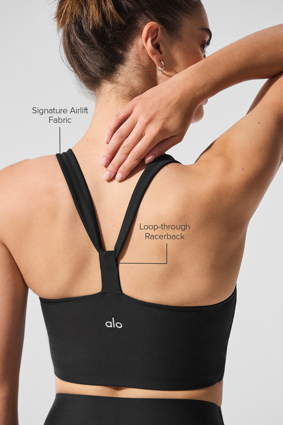 Airlift Sleek Bra Tank - Black — photo 2
