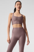 Airlift Sleek Bra Tank - Mushroom — photo 1