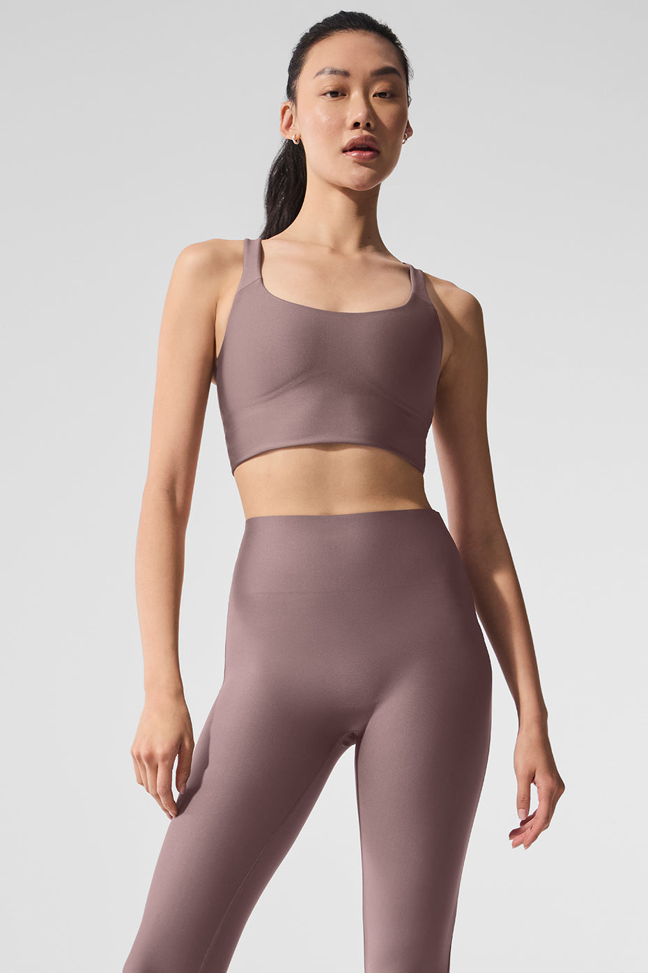 Airlift Sleek Bra Tank - Mushroom — photo 1