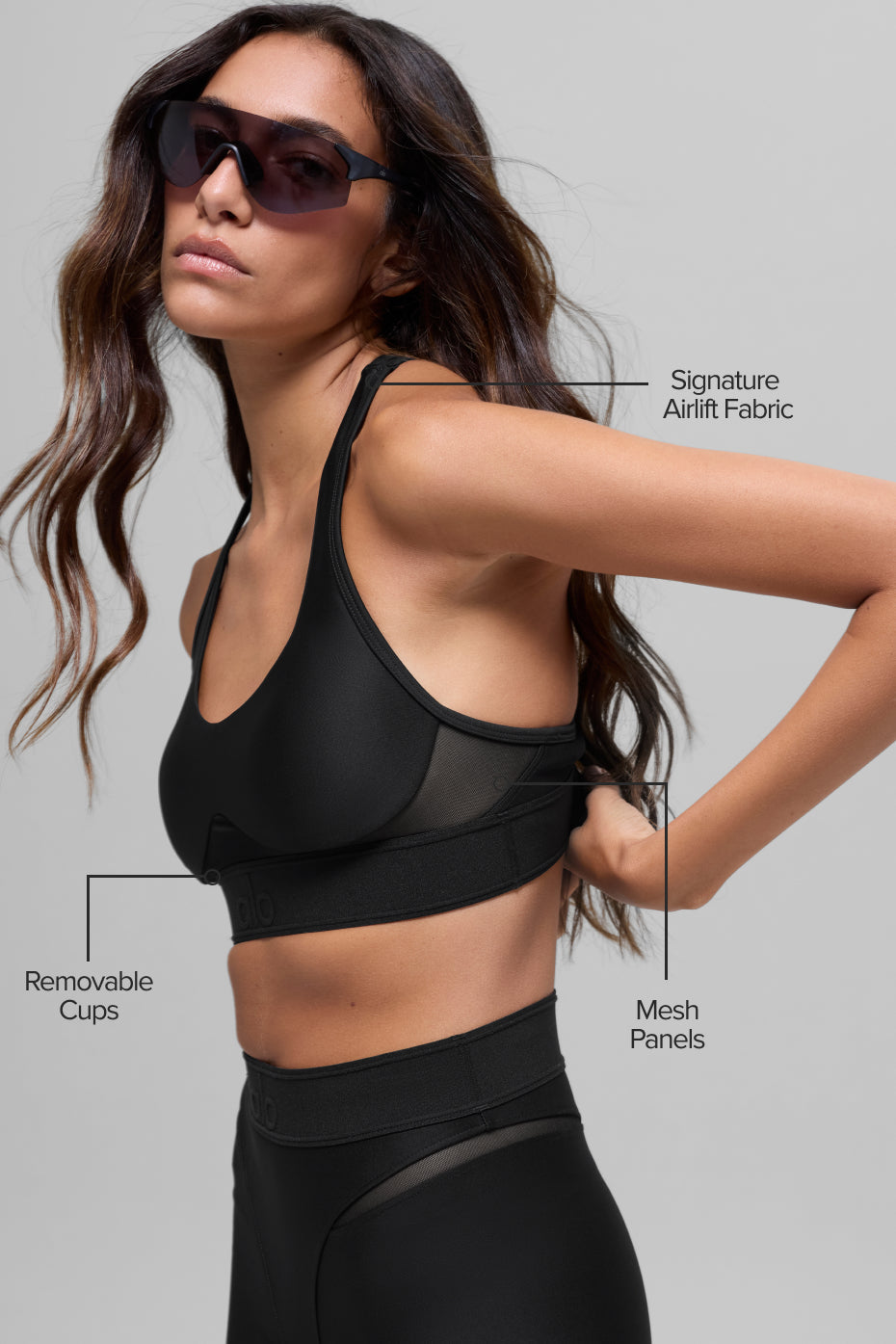 Airlift Rebel Bra - Black — photo 2
