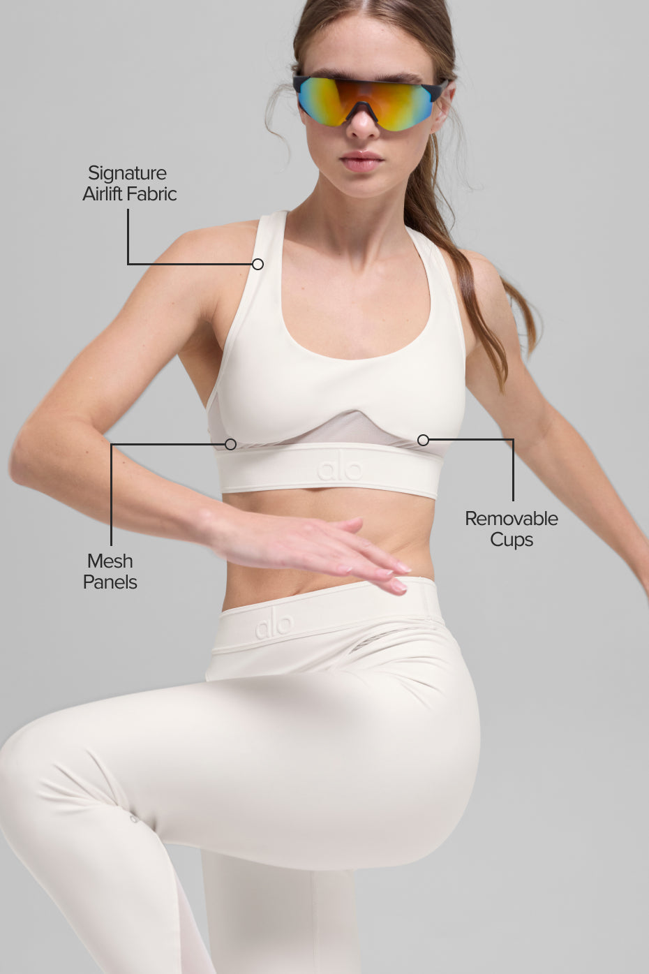 Airlift Rebel Bra - Ivory — photo 2