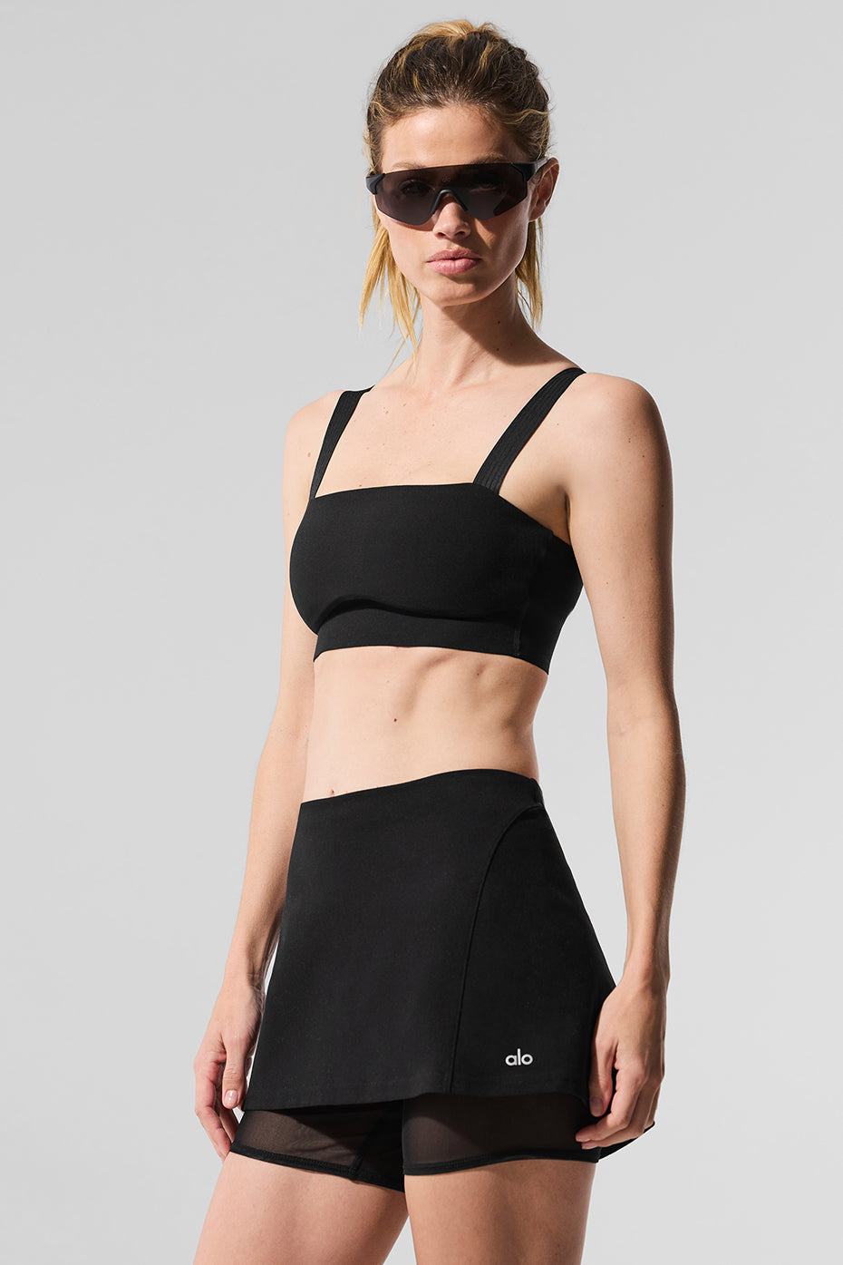 Alosoft Serve It Up Bra - Black — photo 5
