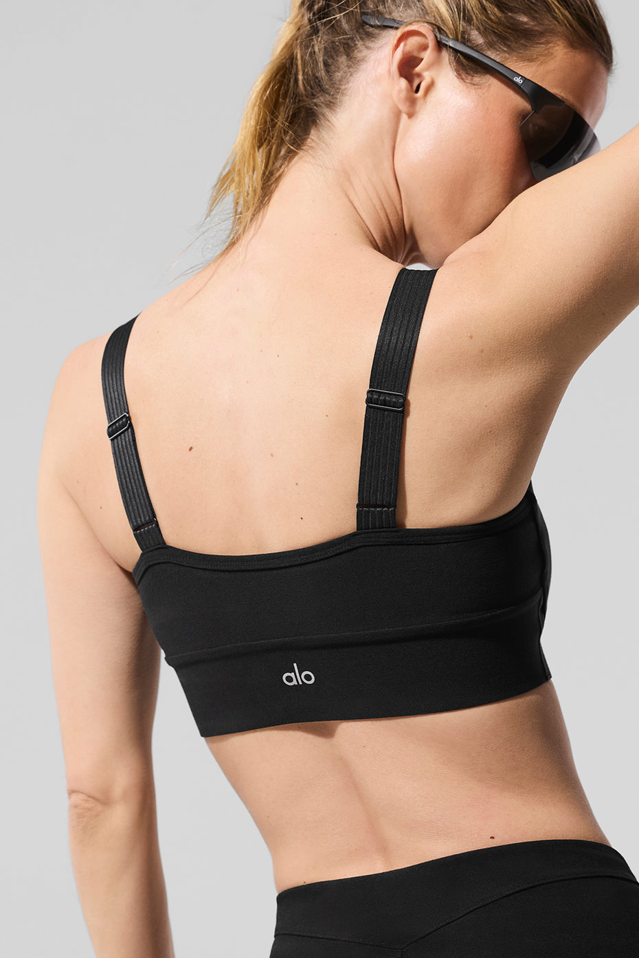 Alosoft Serve It Up Bra - Black — photo 3