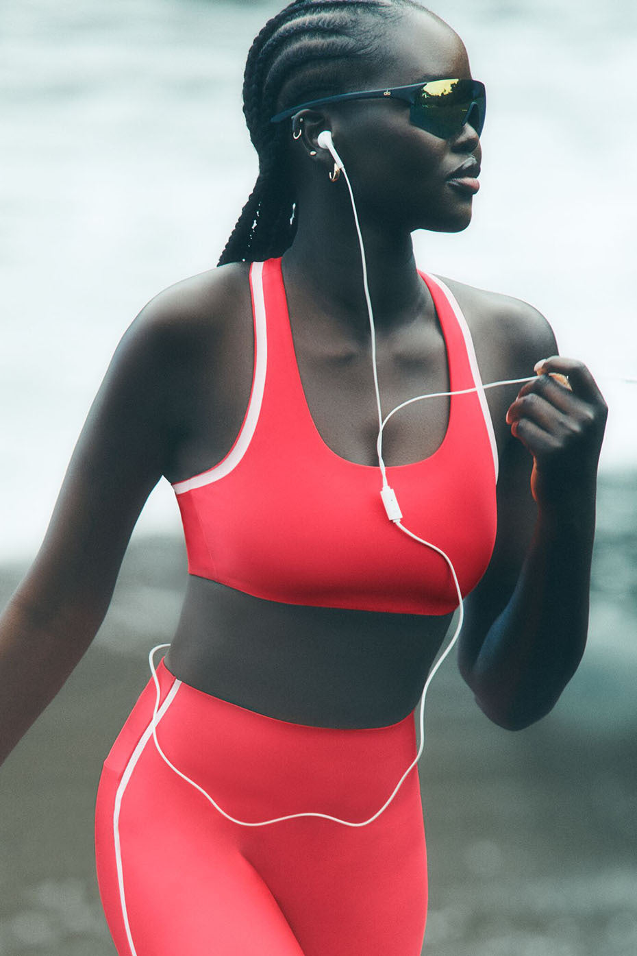 Airlift Super Sleek Contrast Bra - Candy Red/White — photo 1