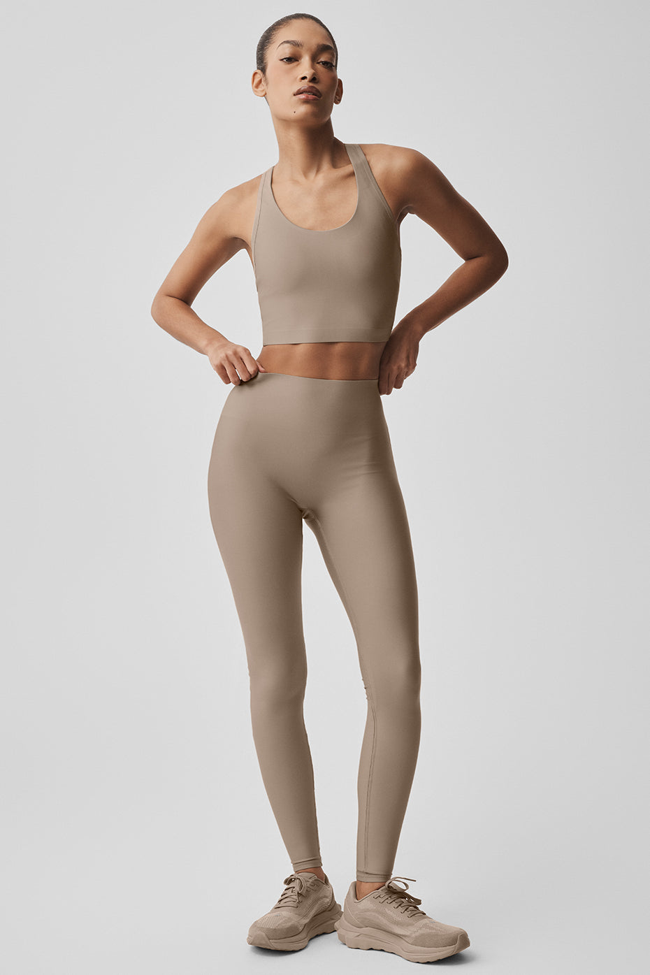 Airlift Super Sleek Bra Tank - Gravel — photo 6